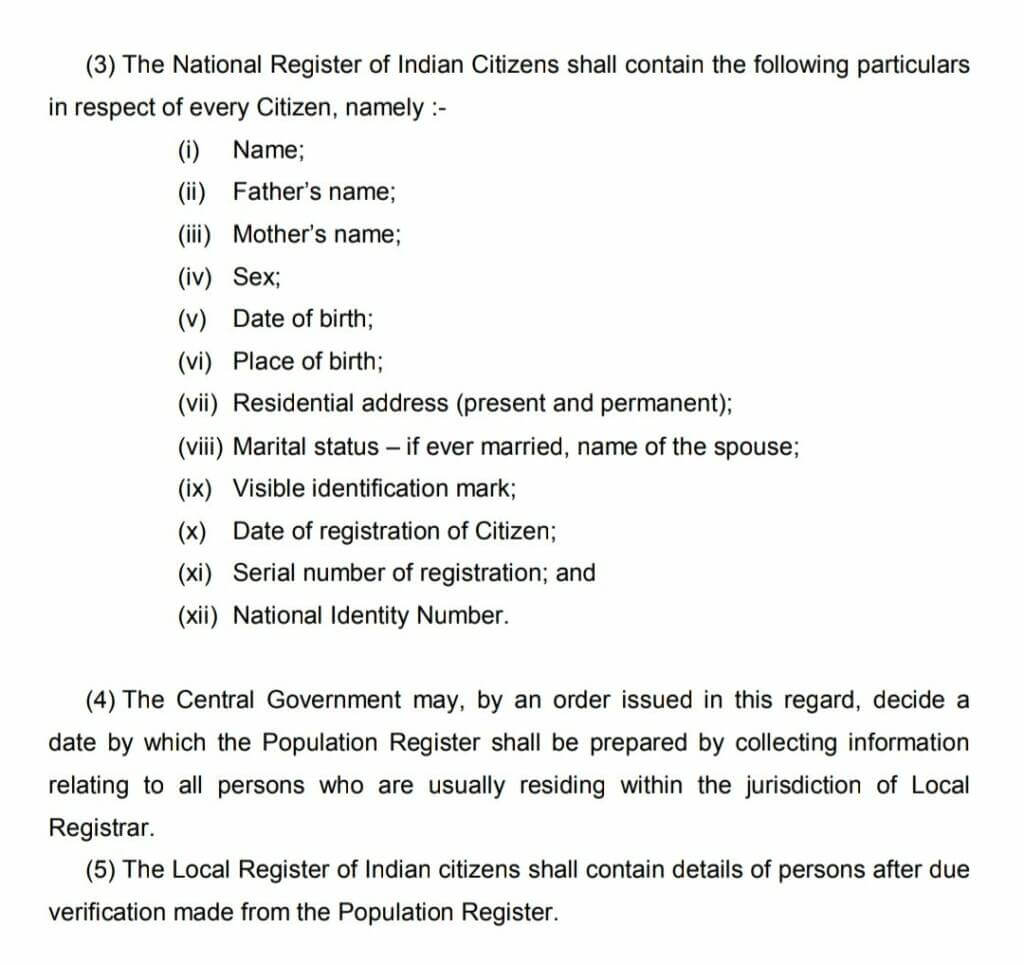 Data for NRC