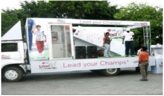 Branded van for roadshow marketing in India