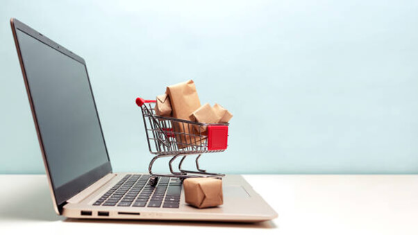 Online shopping experience highlighting the convenience of online trade