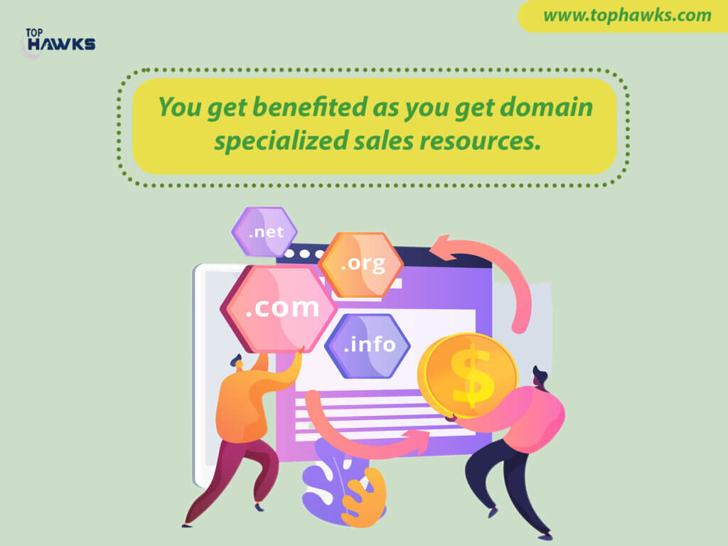 Image depicting You get benefited as you get domain specialized sales resources