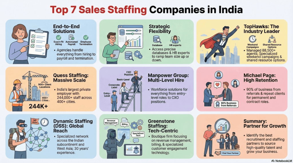 sales staffing companies in India