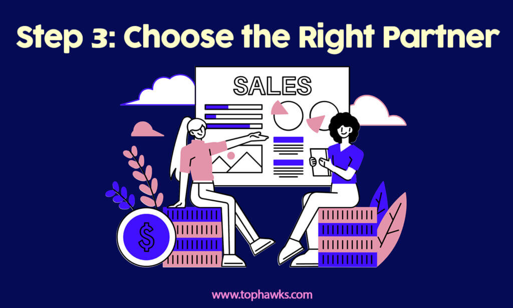 Image depicting choosing the right partner for simplifying sales outsourcing