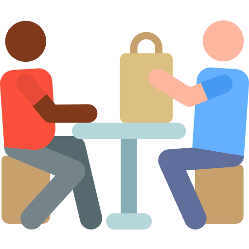 Direct one-on-one management of shoppers icon