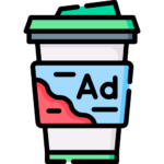 Image depicting Paper Cup Marketing Icon