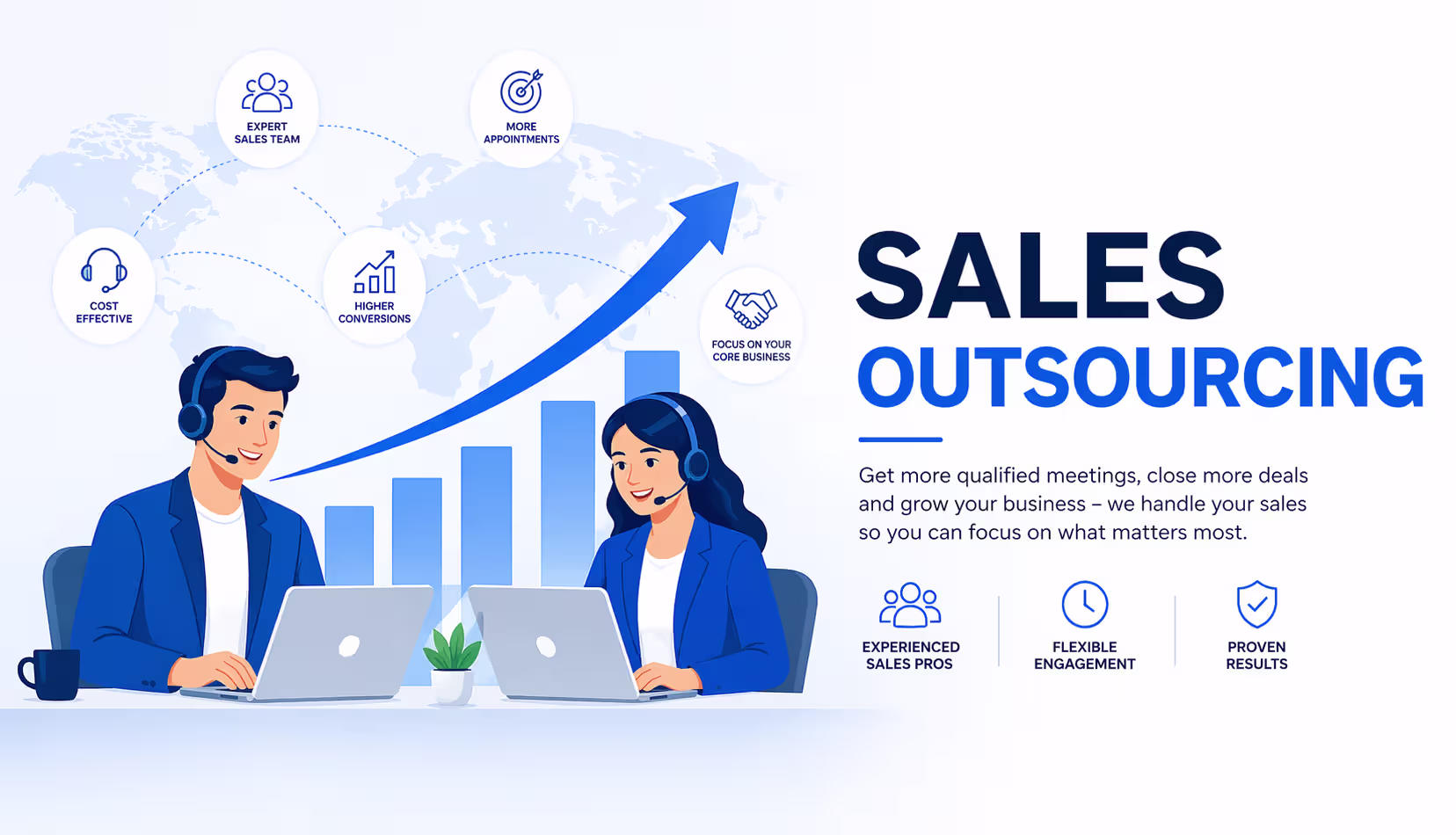 Outsourced field sales team managed by TopHawks