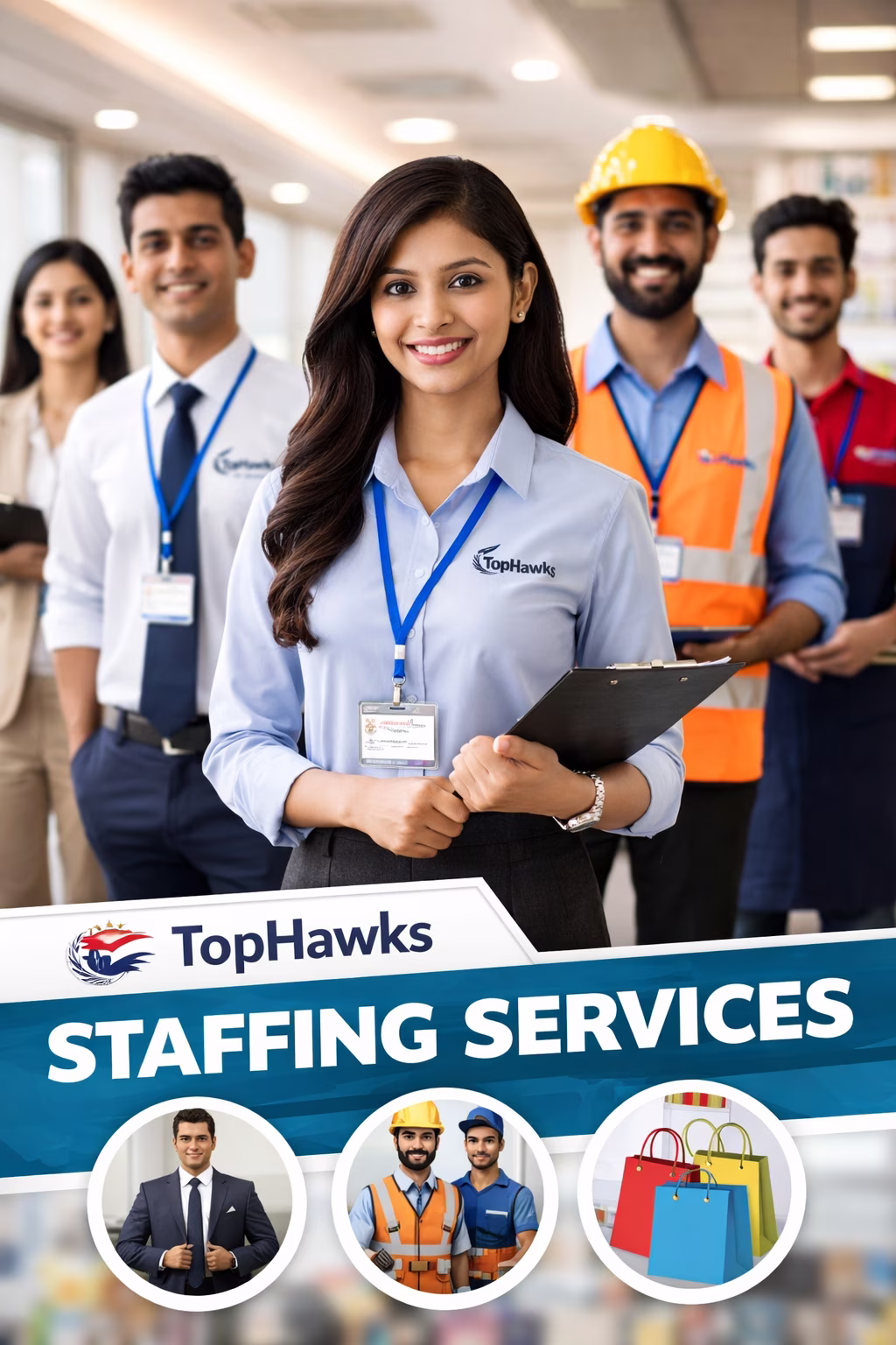 TopHawks staffing services — industry-ready workforce deployment with compliance management across India