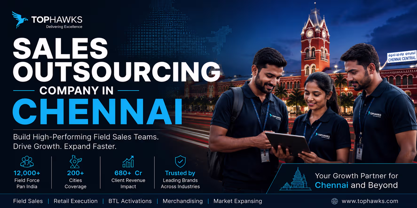 Sales Outsourcing Company in Chennai — TopHawks Field Force