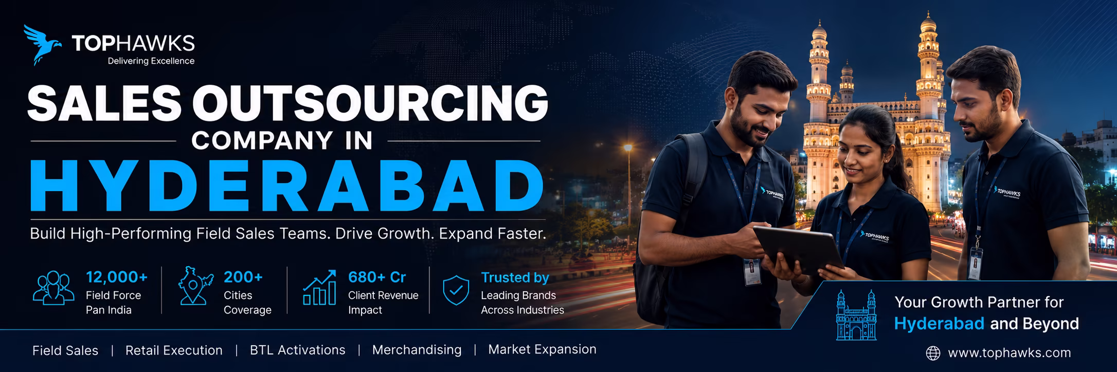 Sales Outsourcing Company in Hyderabad — TopHawks Field Force
