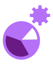 Forecasting future trends with data modeling icon