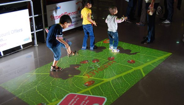 Interactive floor games