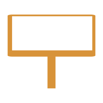 Usage of signage Usage of signage icon